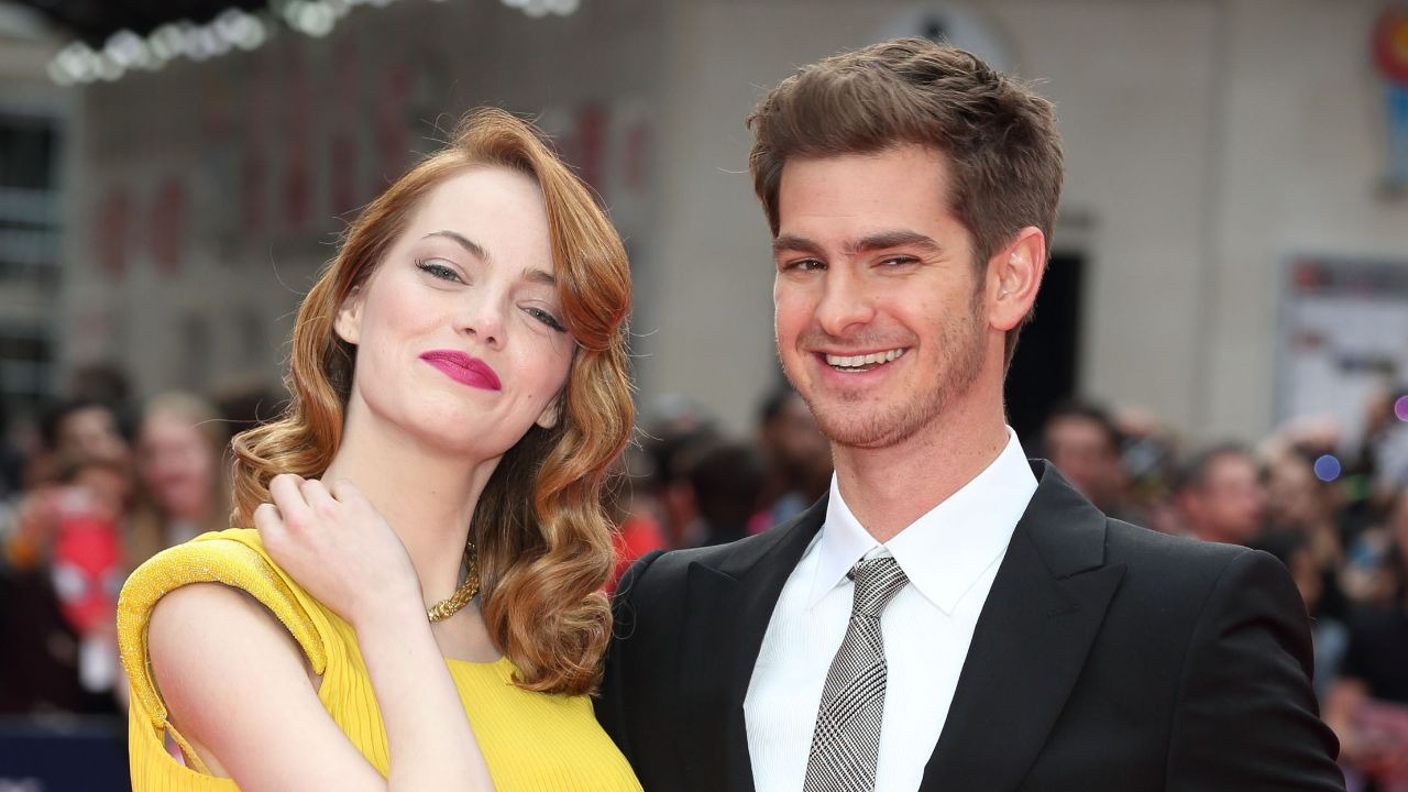 Andrew Garfield with Emma Stone